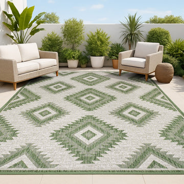 Lior Geometric Moroccan Diamond Area Rug